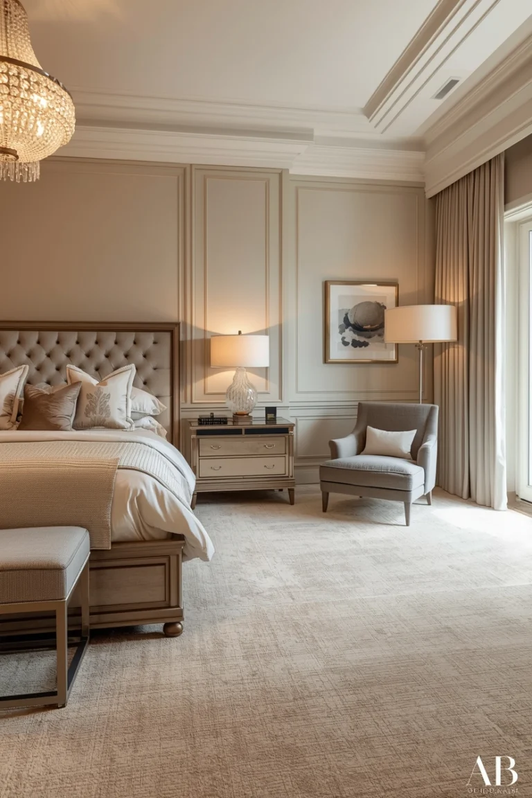 Elegant Master Bedroom Ideas with Neutral Color Palette